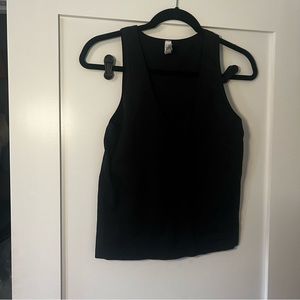 Athelta v neck tank top- ribbed material